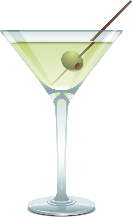 Martini Cocktail Glass Blue Lagoon Cosmopolitan - Drink Vector (1848x1563)
