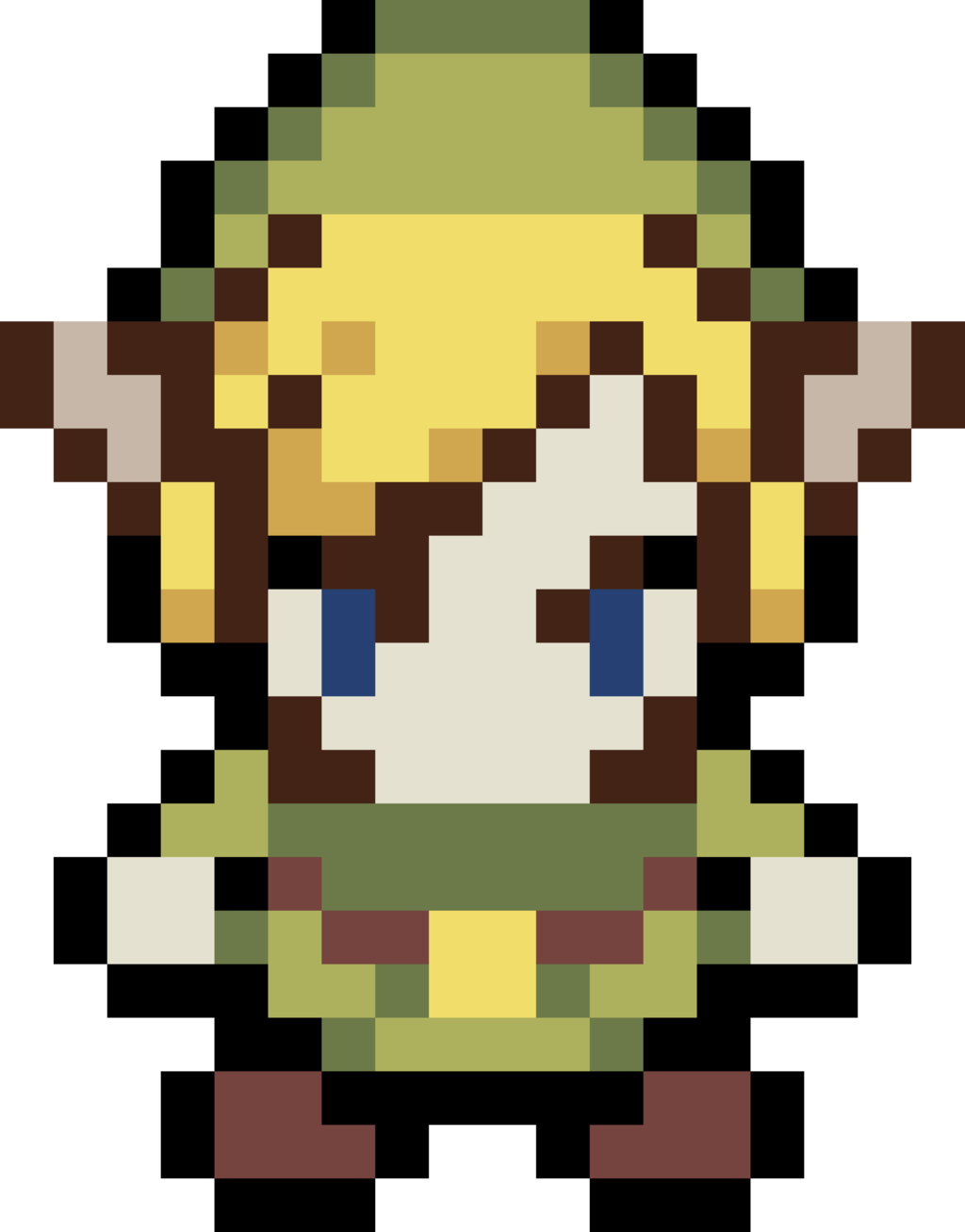The Legend Of Zelda Pixel By Komankk - Link Legend Of Zelda Pixel (1024x1308)