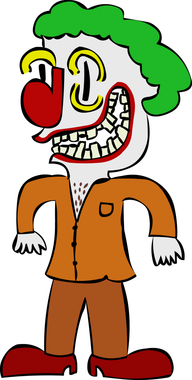 Creepy Clown By Ellsimp - Creepy Clown By Ellsimp (635x1256)