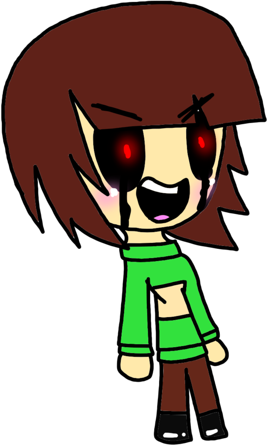 Creepy Ass Chara By Lalakun0123 - Cartoon (755x1057)