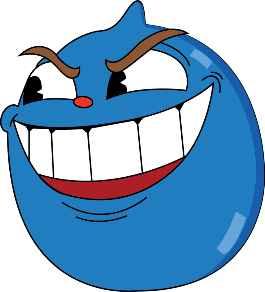 Goopy Le Grande By Andrea-pixel - Cuphead Goopy Le Grande (852x937)