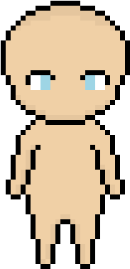 Pixel Art Base By Auroha - Cartoon (700x700)