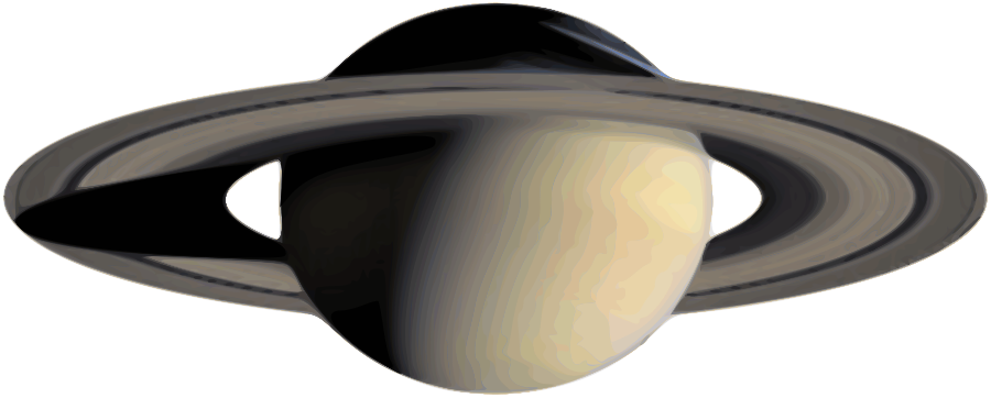 Download - Saturn With White Background (958x387)