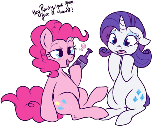 #pinkiepie #rarity #drunk - Pinkie Pie (525x435)