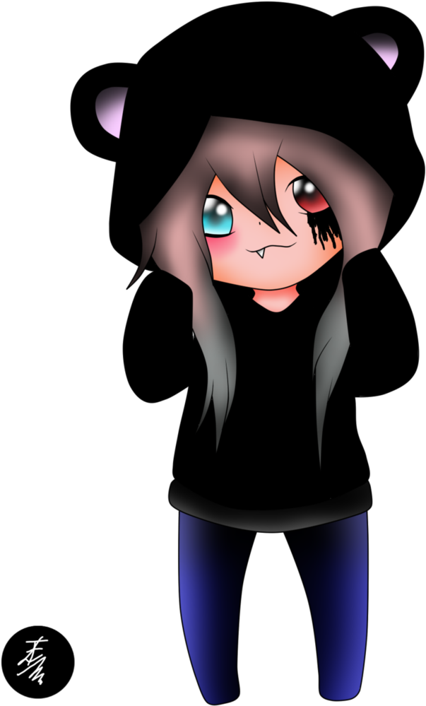 Chibi Creepy Haku Bear By Lisica1213 - Creepy Chibi Png (774x1032)