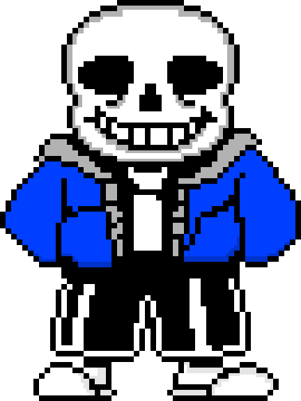 Colored Creepy Sans Sprite By Kingcabbage27 - Pixel Sans Color Sprite (432x576)