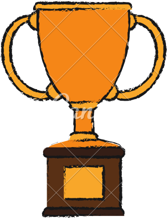 28 Collection Of Trophy Drawing Image - Drawing Of A Trophy (550x550)