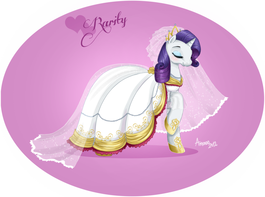 Rarity The Bride By Amenoo-d4nvrke ] - Mlp Raritys Wedding Dress (900x670)