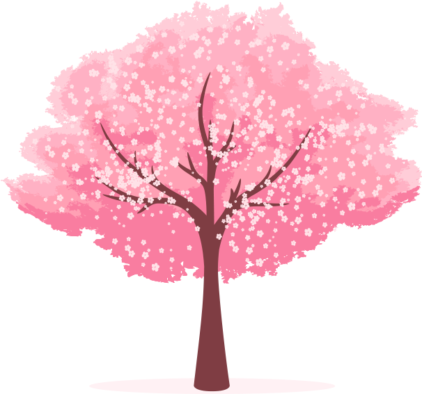 Cherry Blossom Clip Art - Cartoon Cherry Blossom Tree (717x688)