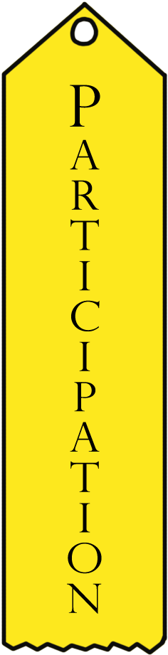Participation Trophy Clipart - Orange (340x939)