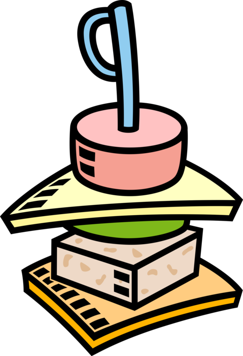 Vector Illustration Of Hors D'oeuvres Canapé Starter - Hors D Oeuvres Clipart (479x700)