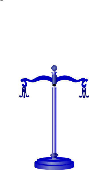 Law Balance Venda Large Clip Art - Bill Could Tell And Judy Stood Up -- [book] (312x598)