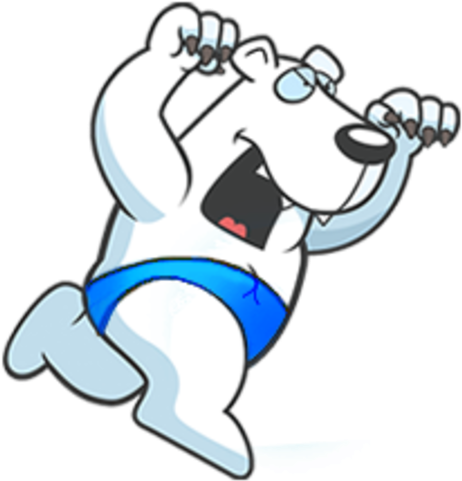 Cartoon Polar Bear (498x500)