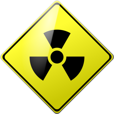 Caution Radiation - Radiation Symbol (y) Baby Blanket (384x384)