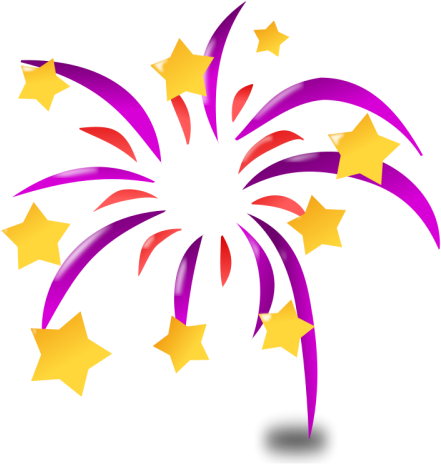 New Year Fireworks Clip Art 5 - New Year Fireworks Clip Art 5 (500x500)