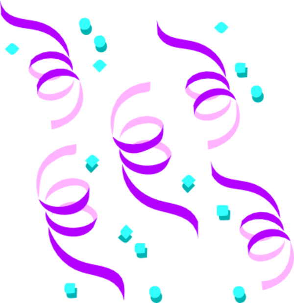 Festival Clipart Birthday - Confetti Clip Art (600x619)