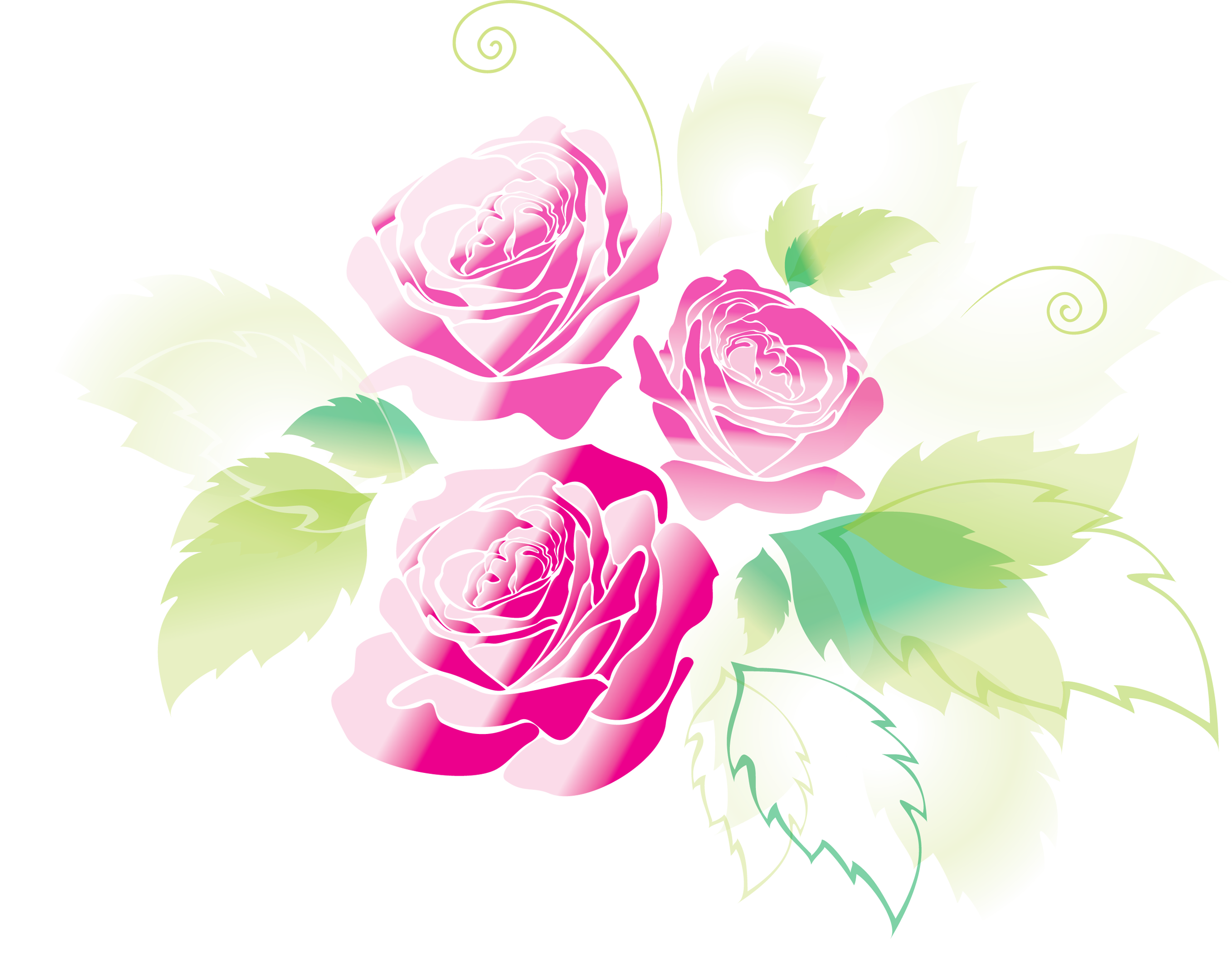 Rose Greeting & Note Cards Shading Clip Art - Rose Greeting & Note Cards Shading Clip Art (2500x1963)