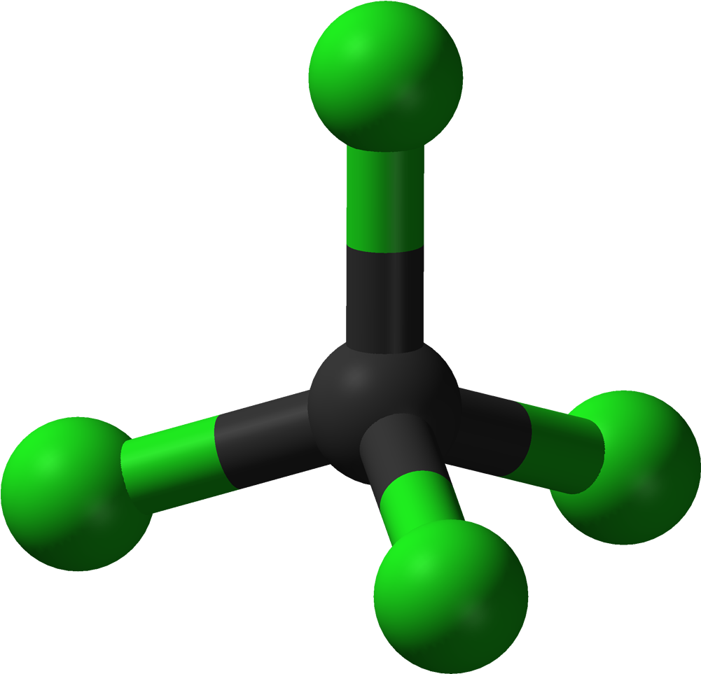 Ooops According To Nasa, Ozone Destroying Ccl4 Remains - Carbon Tetrachloride 3d Structure (1100x1062)