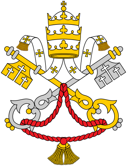 Emblem Of The Holy See Usual - Coats Of Arms Of The Holy See (419x549)