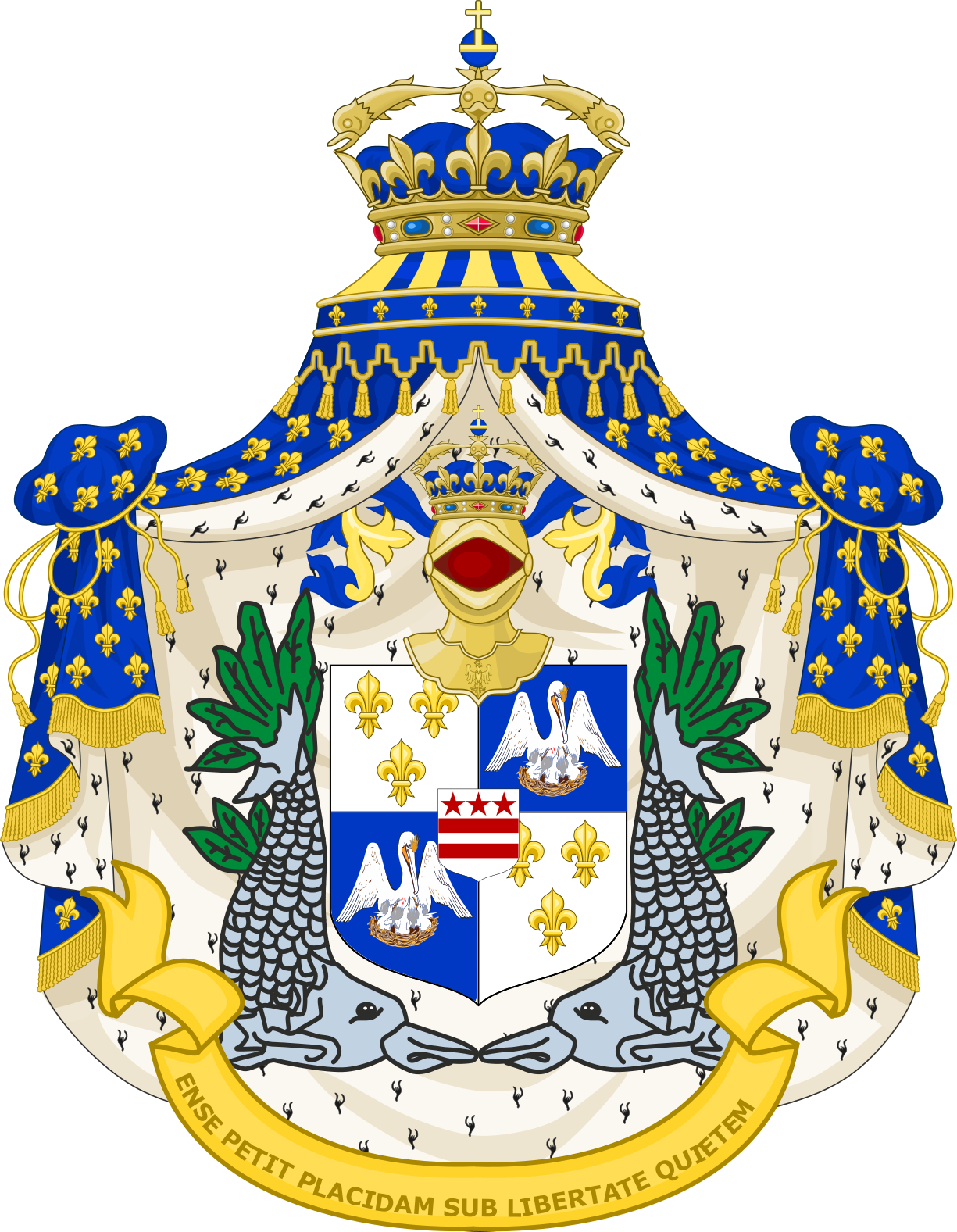 Flag Of Louisiana - Coat Of Arms Of France (1225x1577)