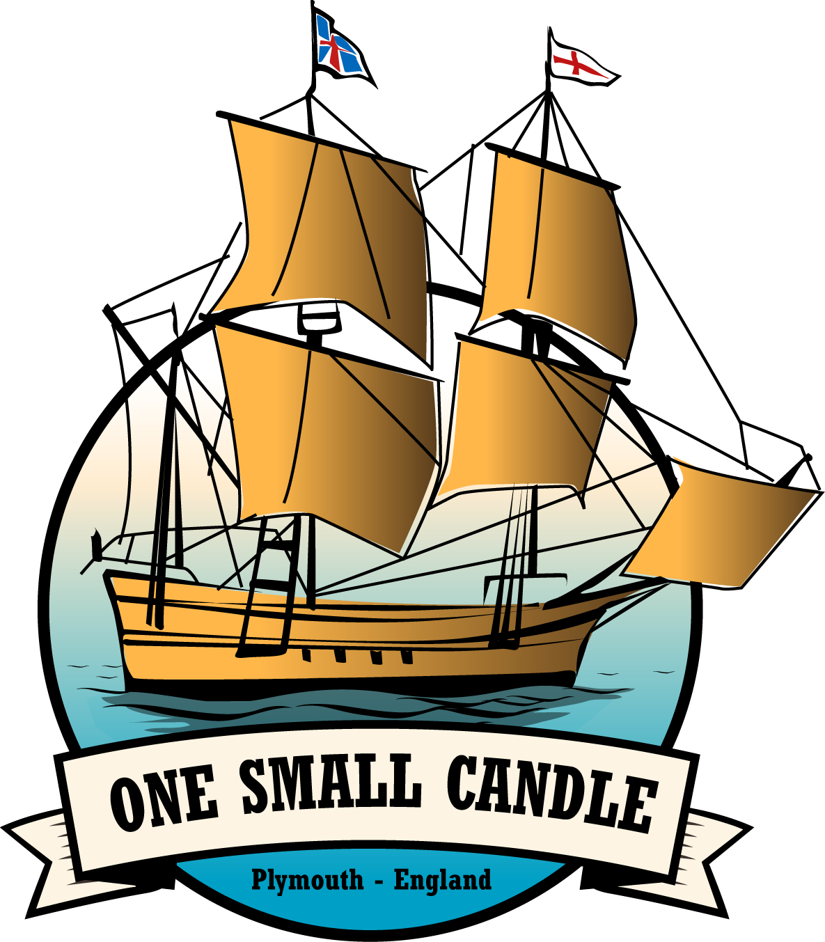 Sloppy, Lucky, And Smart One Small Candle Plymouth's - Mayflower (1185x1353)