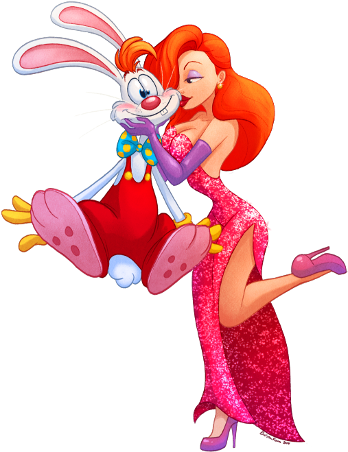 Roger Rabbit & Jessica Rabbit - Jessica And Roger Rabbit (556x730)