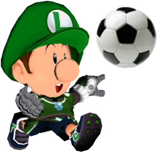 Baby Luigi Strikers Charged By Babyluigionfire - Equipments Used In Football (544x544)