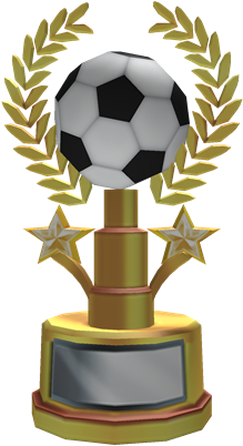 Golden Soccer Trophy - Soccer Trophy Png (420x420)