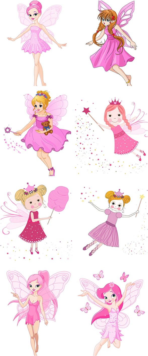 Fairy Cartoon Flower Fairies Illustration - Fairy Storage Cabinet, White, Storage Cabinets & (600x1441)