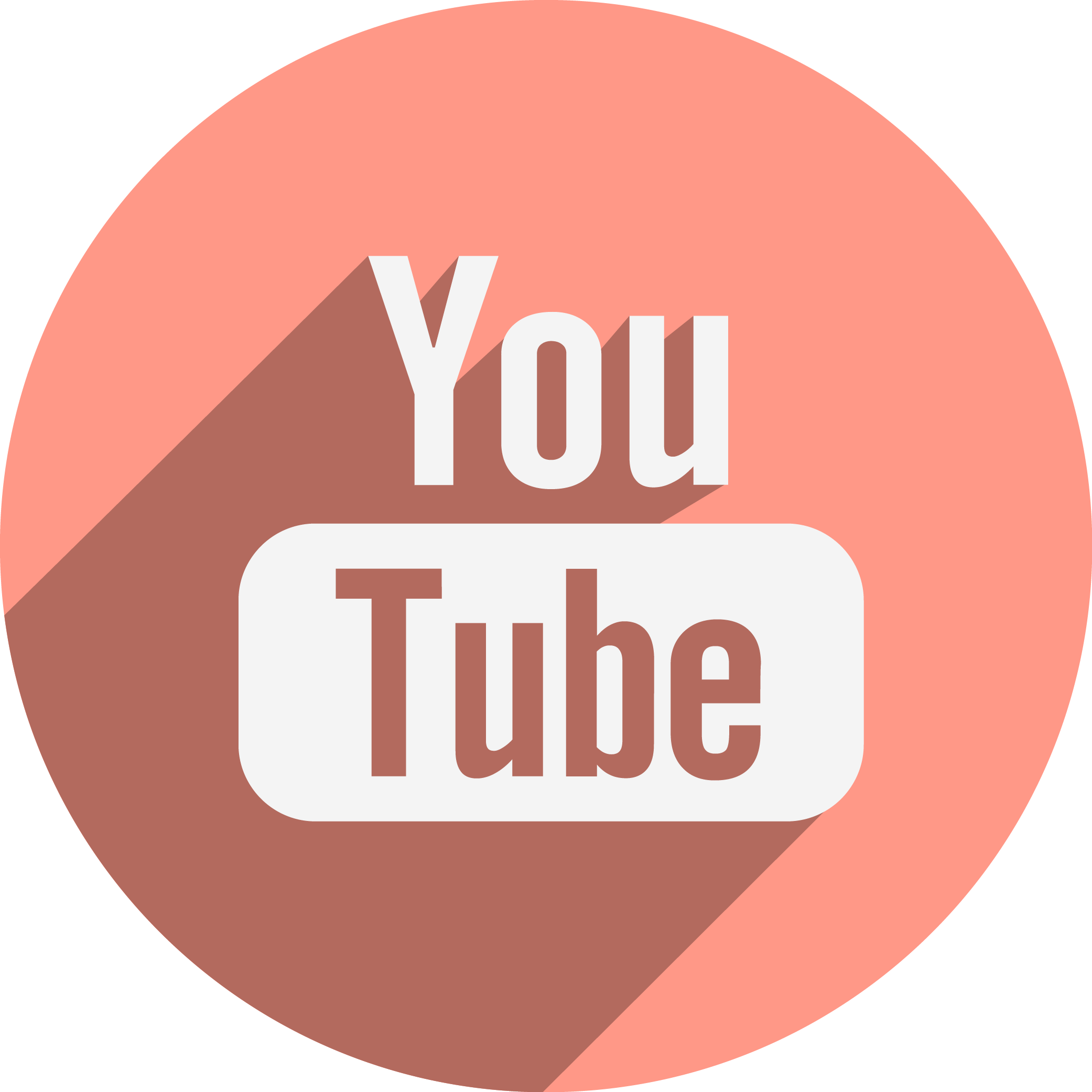 Youtube Transparent Png - Youtube Flat Icon Circle (2083x2083)