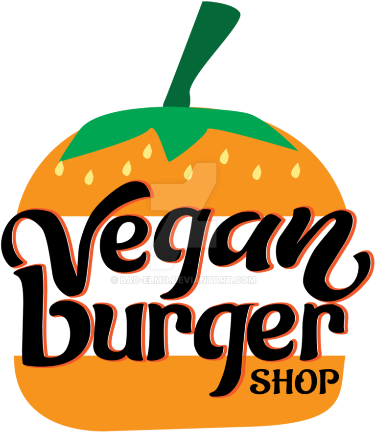 Vegan Burger Shop By Bad-elmo - Burger Vegan Logo Png (894x894)