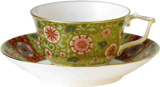 Part Of A Larger Collection Of Imari Inspired Accent - Royal Crown Derby - Imari Accent - Cherry Blossom Tea (600x600)
