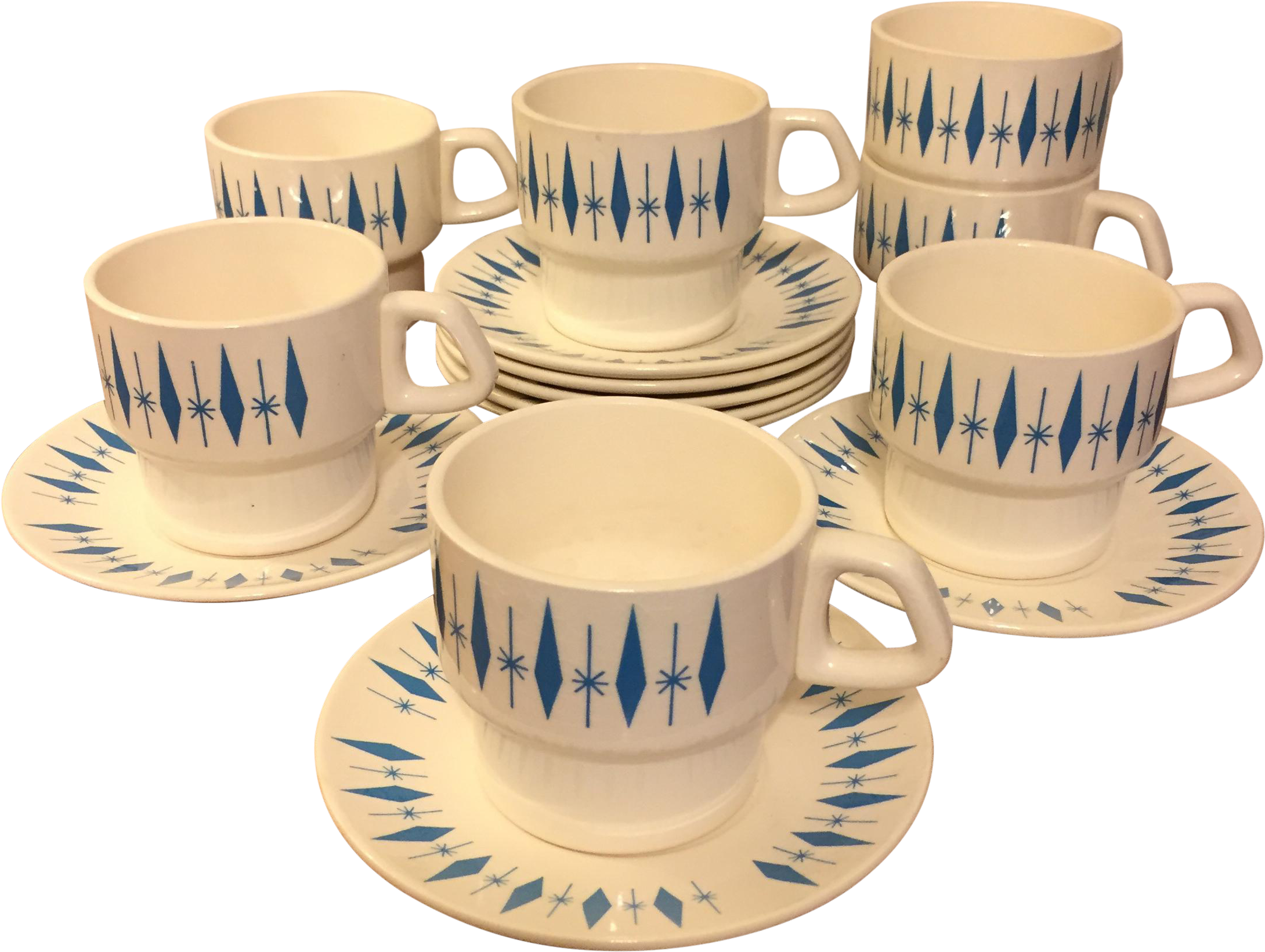 Cup And Saucer Set Png (2421x1822)