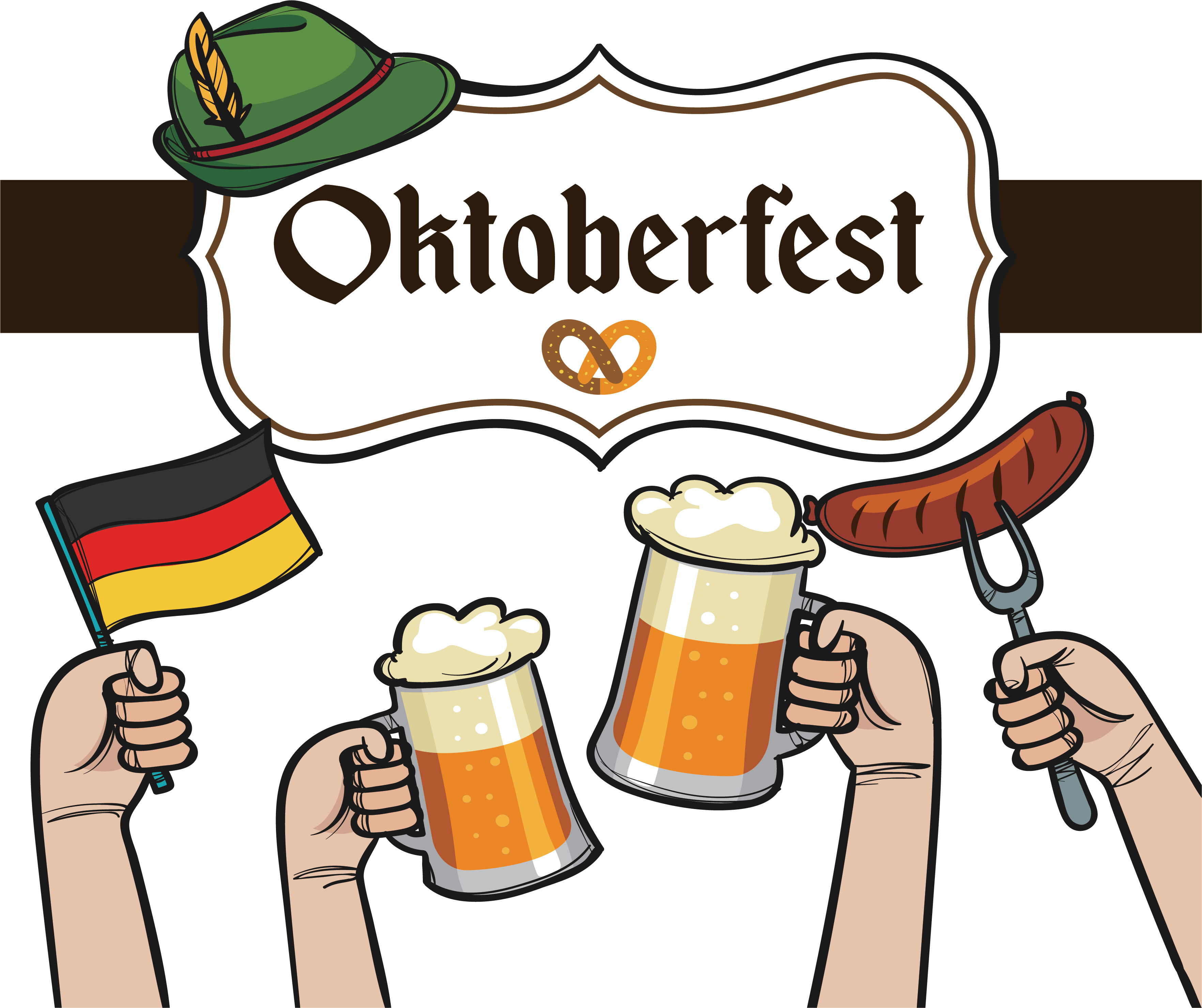 Oktoberfest Beer Clip Art Celebrate Oktoberfest 3528 - Oktoberfest Beer Clip Art Celebrate Oktoberfest 3528 (3528x2959)
