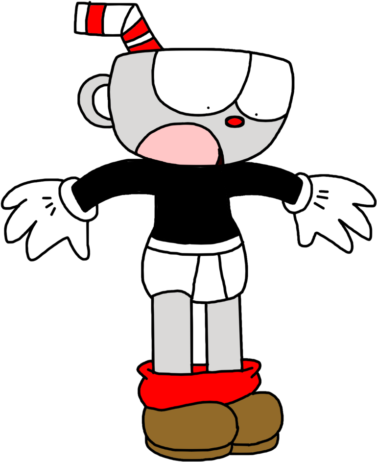 Marcospower1996 Cuphead With His Shorts Down By Marcospower1996 - Cuphead Underwear (1024x1024)