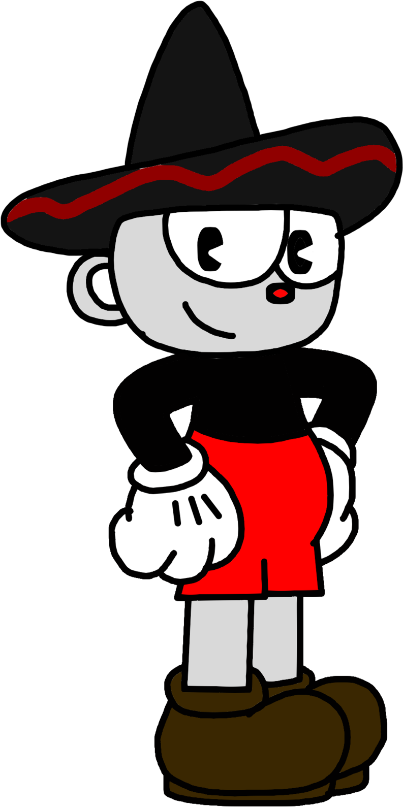 Cuphead With Sombrero By Marcospower1996 Cuphead With - Comics (1600x1600)