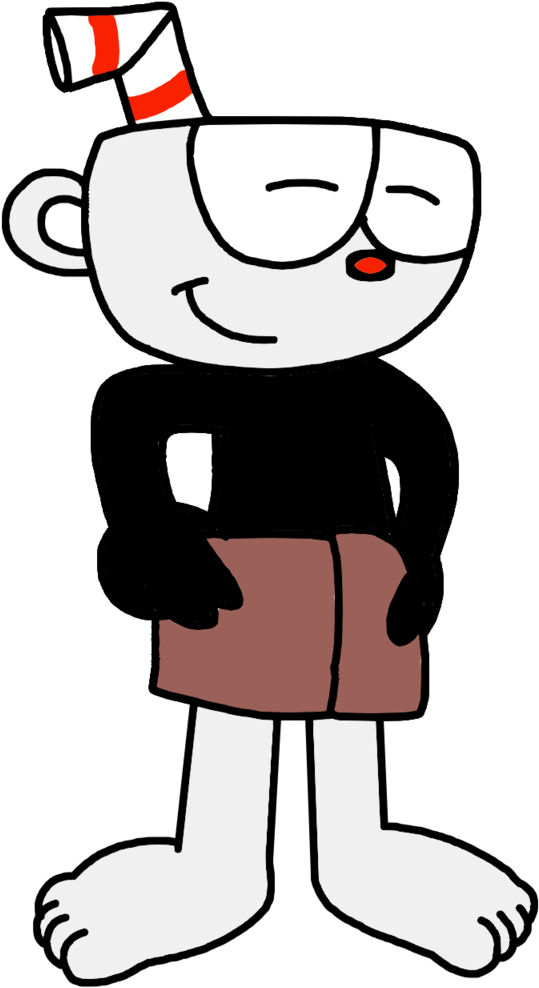 Marcospower1996 Cuphead After Taking A Shower By Marcospower1996 - Cartoon (1600x1600)
