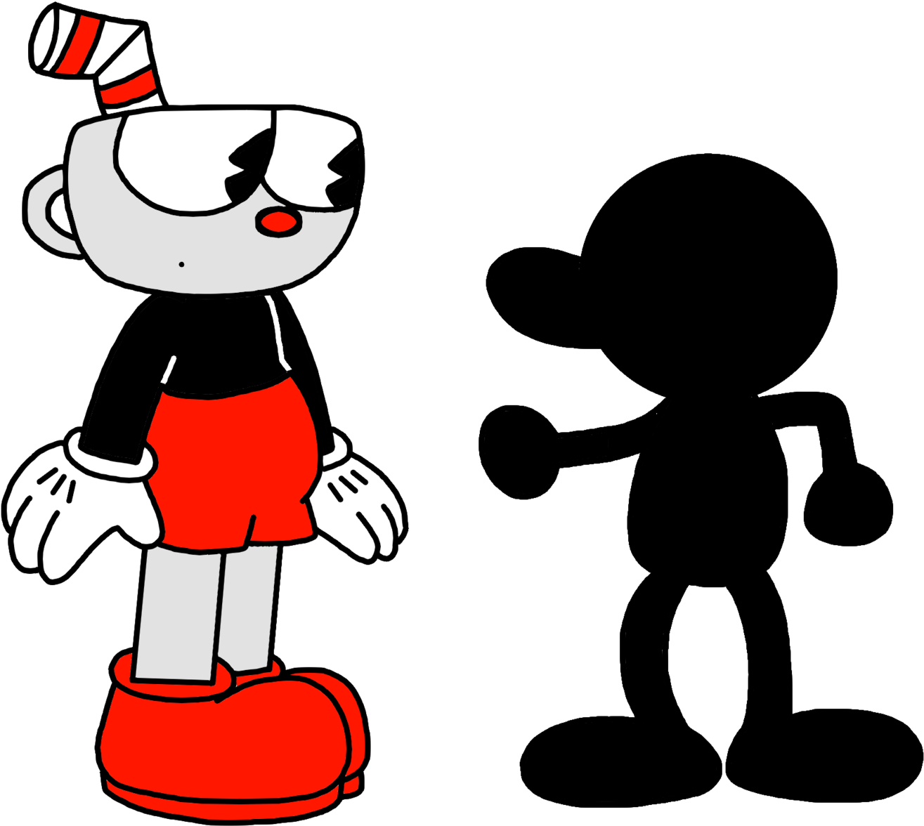 Marcospower1996 Cuphead Meets Mr - Cuphead Super Smash Bros (1600x1600)