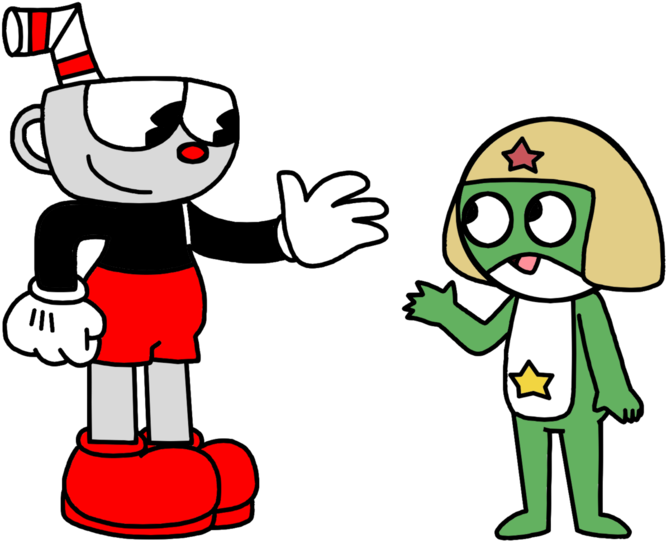 Cuphead Meets Keroro Gunso By Marcospower1996 - Sgt. Frog (894x894)