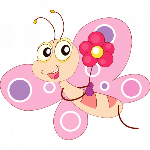 Org/en/free Clipart/cartoon Butterfly Art Vector Image/17101 - Butterfly Cartoon Png (500x500)