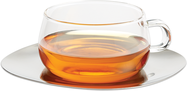 Kinto Unitea Cup & Saucer - Glass Tea Cup Png (800x800)