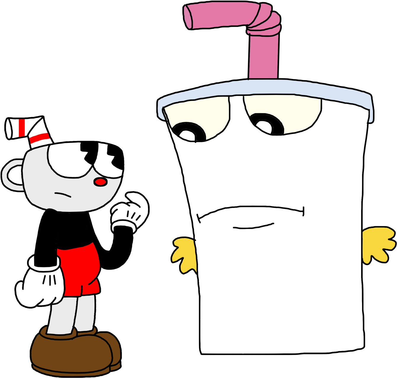 Cuphead Meets Master Shake By Marcospower1996 - Aqua Teen Hunger Force Cuphead (1600x1600)