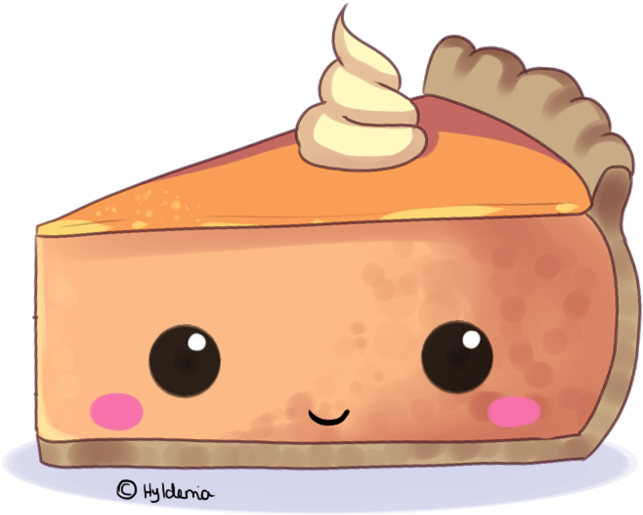 Pie Clipart Kawaii - Drawing (1032x775)