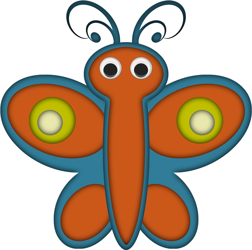 Borboletas & Joaninhas E - Borboletas & Joaninhas E (819x821)