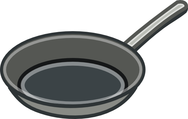 Frying Pan Clipart (600x382)