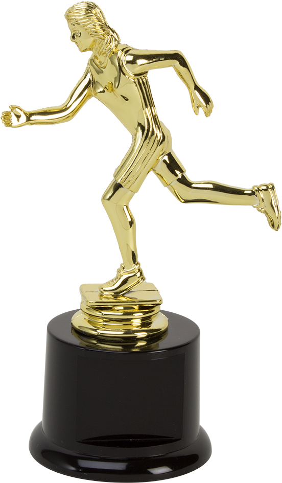 Female Participation Trophy For Running Events - Track And Field Trophy (600x1034)