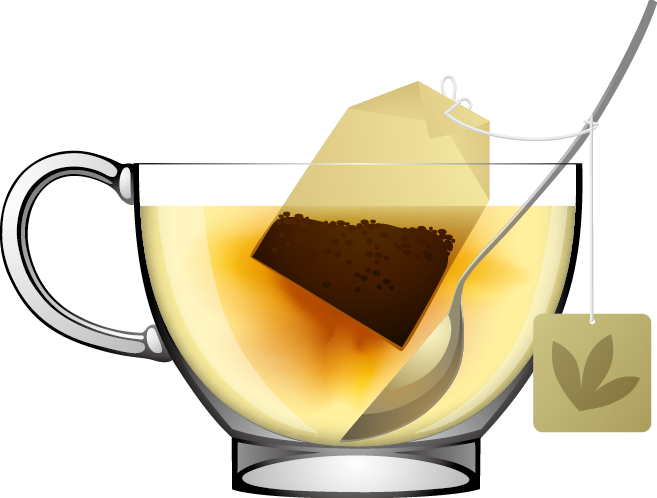 Green Tea Tea Bag Cup - Green Tea Tea Bag Cup (657x498)