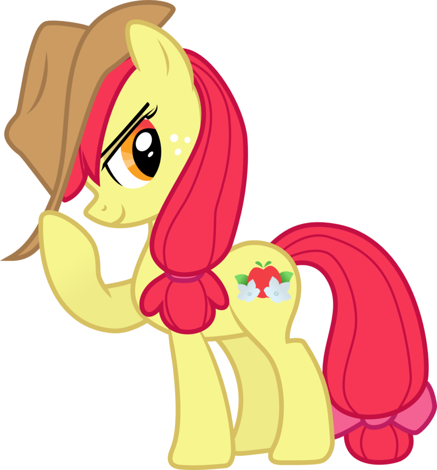 Apple Bloom Applejack Rainbow Dash Pony - My Little Pony Apple Bloom Gif (861x927)