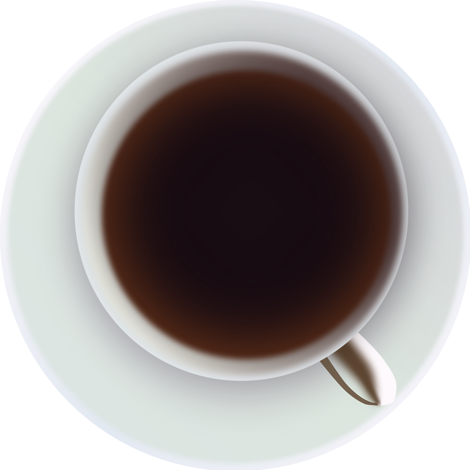 Coffee Cup From Top Svg Clip Arts 600 X 600 Px - Birds Eye View Coffee Cup (958x958)