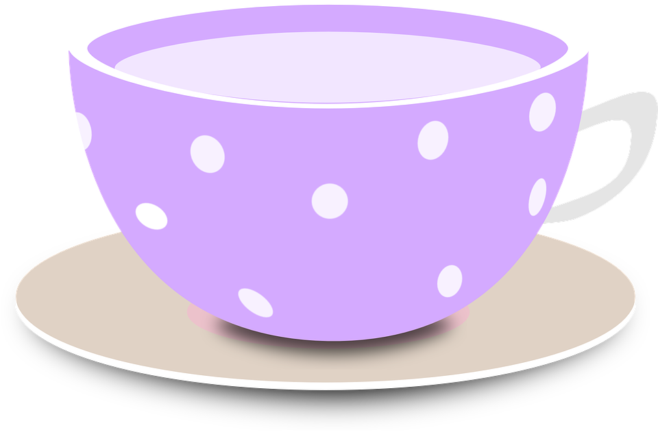 Purple Tea Cup Clip Art (960x631)
